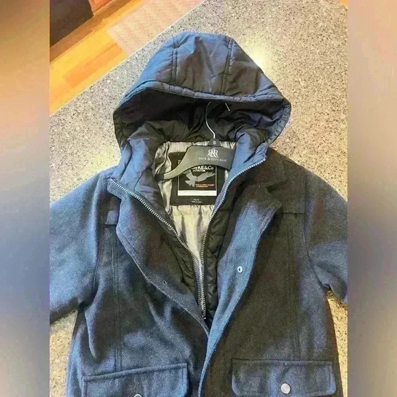 Trendy HAWK & Co Casual/Holiday/ Winter Coat/Jacket with hoodie! So cute! - Picture 11 of 16